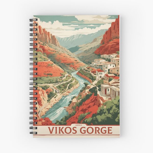 Item preview, Vikos Gorge Greece Vintage Poster Tourism  designed and sold by TravelersGems.