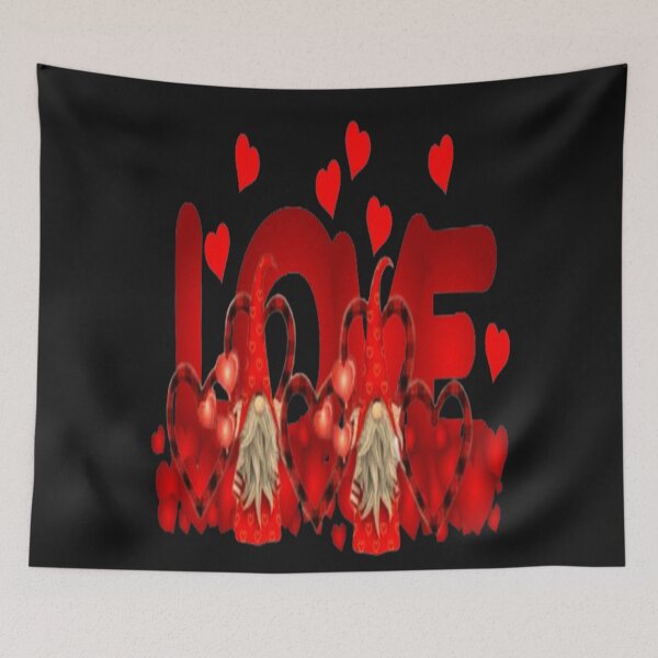 Item preview, Love Gnomes 3, Cute Lettering Design , Bee Mine For Valentine, Everyday My Valentine, you will live on in my heart designed and sold by Adri Barnard.
