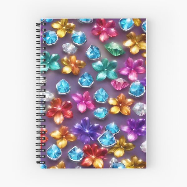 Item preview, Diamond flowers on a purple background designed and sold by SweetRossel.