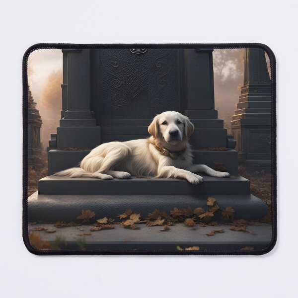 Item preview, A Lonely Dog Lying On The Grave of His Owner designed and sold by MoriFantasy.