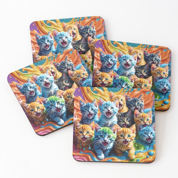 Item preview, Cute Kitty Cat Pattern designed and sold by TheArtOfPat.