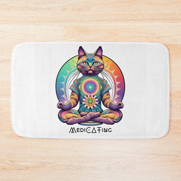 Item preview, Meditating cat - Medicating designed and sold by Lunarweave.