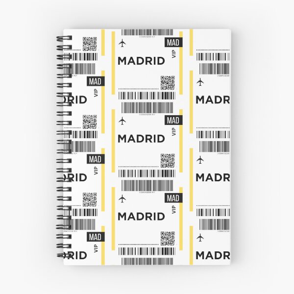 Item preview, Madrid, Spain Mini Airplane Boarding Pass designed and sold by RoamInk.