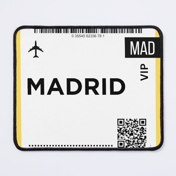 Artikelvorschau, Bordkarte für Miniflugzeuge für Madrid, Spanien entworfen und verkauft von RoamInk.