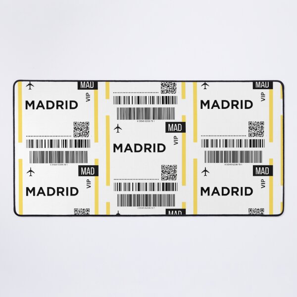 Item preview, Madrid, Spain Mini Airplane Boarding Pass designed and sold by RoamInk.