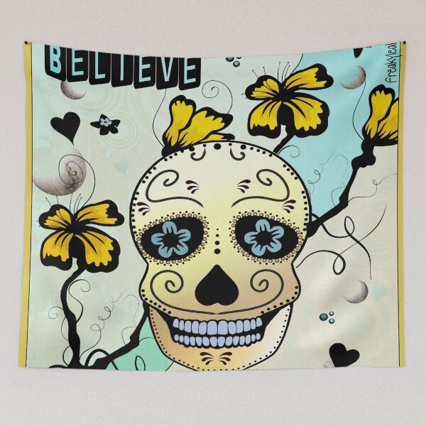 Item preview, SMILING FANTASY SKULL designed and sold by inarausch2023.