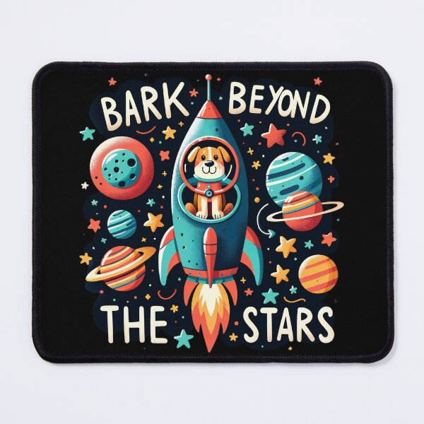 Item preview, Cosmic Canine: A Pup's Rocket Ride Among the Stars" designed and sold by ArtComixHaven.