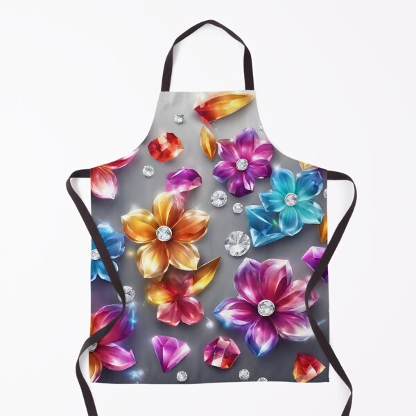 Item preview, Diamond flowers on a gray background designed and sold by SweetRossel.