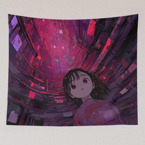 Item preview, Wired Realities Unveiled: Serial Experiments Lain Fan Art, Cyberpunk Anime, and Virtual Reality Mysteries designed and sold by InsaneLEDP1994.