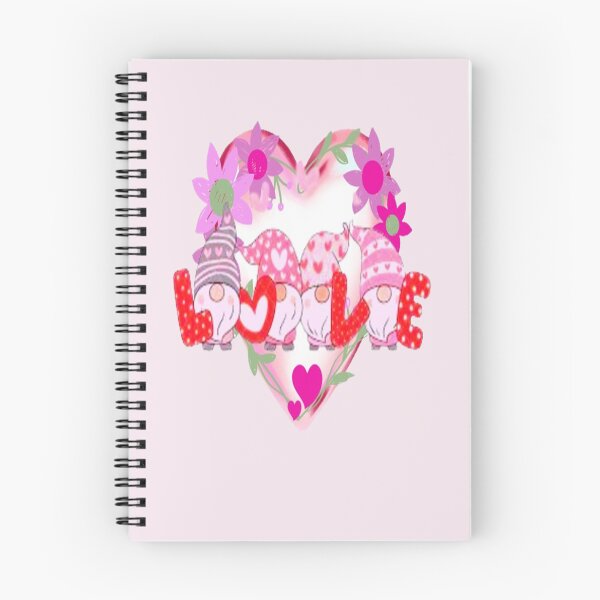 Item preview, Love Gnomes Heart and Flowers, Cute Lettering Design , Bee Mine For Valentine, Everyday My Valentine, you will live on in my heart designed and sold by Adri Barnard.