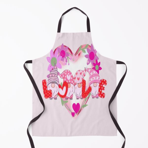 Item preview, Love Gnomes Heart and Flowers, Cute Lettering Design , Bee Mine For Valentine, Everyday My Valentine, you will live on in my heart designed and sold by Adri Barnard.