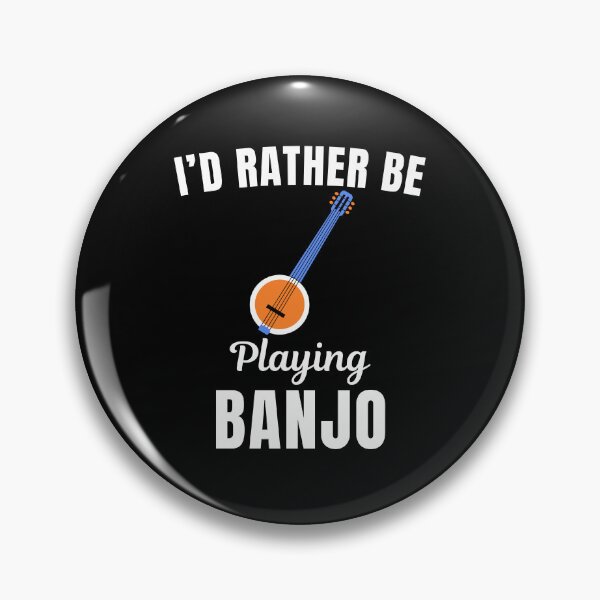 Item preview, I'd rather be playing banjo, funny banjo instrument players lovers and musicians funny saying or quote designed and sold by NBSStore.