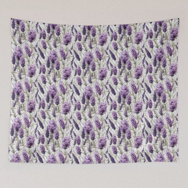 Item preview, Lavender Tile 22: Purple Haze on Fragrant Spikes and Fields of Violet Perfume designed and sold by TheBrainArt.