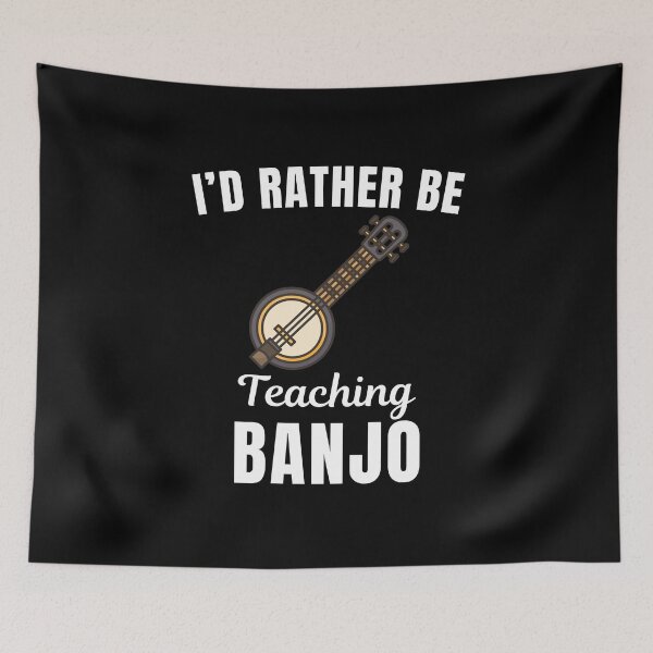 Item preview, I'd rather be teaching banjo, funny banjo instrument teachers lovers and instructors saying or quote designed and sold by NBSStore.
