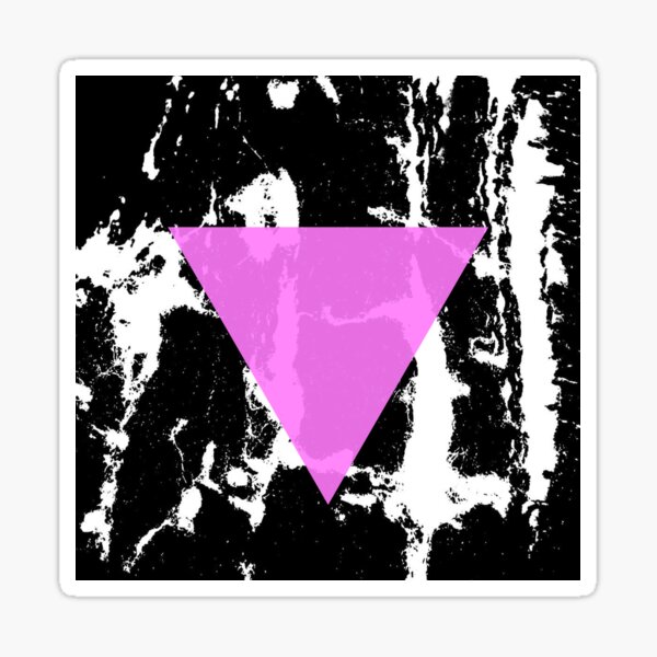 pinktriangle Sticker