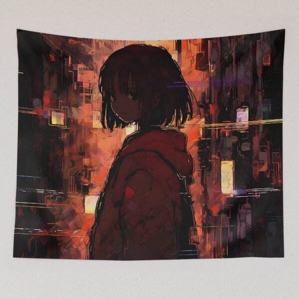 Item preview, Wired Realities Unveiled: Serial Experiments Lain Fan Art, Cyberpunk Anime, and Virtual Reality Mysteries designed and sold by InsaneLEDP1994.