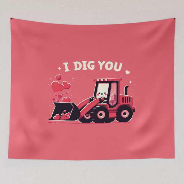 Item preview, I Dig You Happy Valentines Day Love Heart Funny T-Shirt designed and sold by MAPDDesigns.