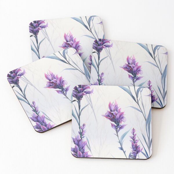 Item preview, Lavender Tile 25: Purple Haze on Fragrant Spikes and Fields of Violet Perfume designed and sold by TheBrainArt.