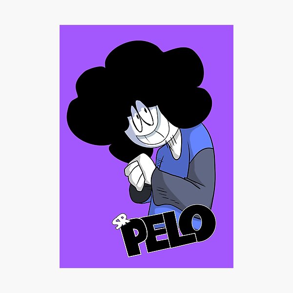 Vista previa del artículo con la obra «Diseño único de alta resolución de Sr Pelo.», diseñado y vendido por IloveMonsters.