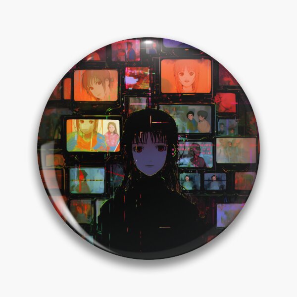 Item preview, Wired Realities Unveiled: Serial Experiments Lain Fan Art, Cyberpunk Anime, and Virtual Reality Mysteries designed and sold by InsaneLEDP1994.