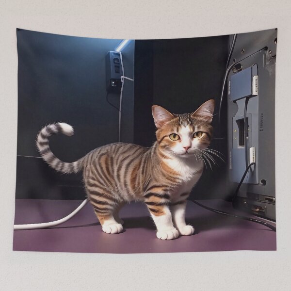 Item preview, The cat is an electrician designed and sold by M-Y-A-R-T-.