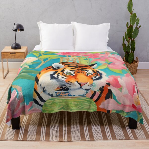 Item preview, Tiger in magnolia garden designed and sold by SophieClimaArt.