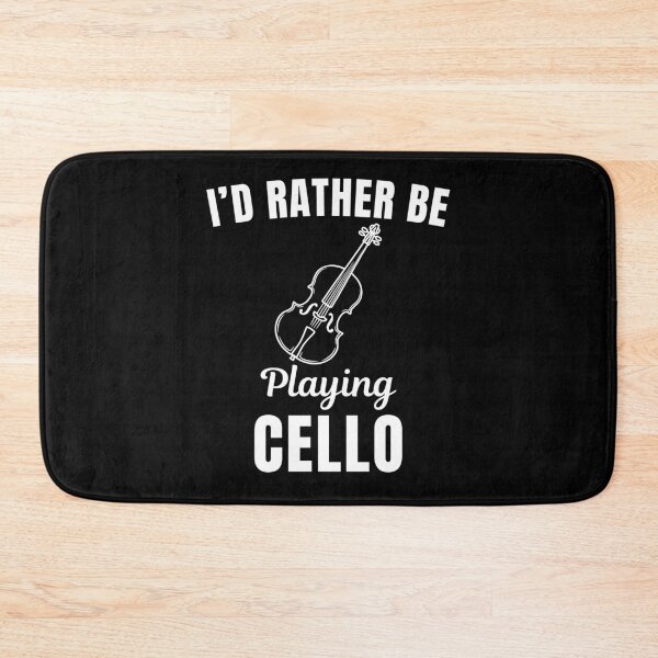 Item preview, I'd rather be playing cello, funny cello instrument players lovers and musicians saying or quote designed and sold by NBSStore.