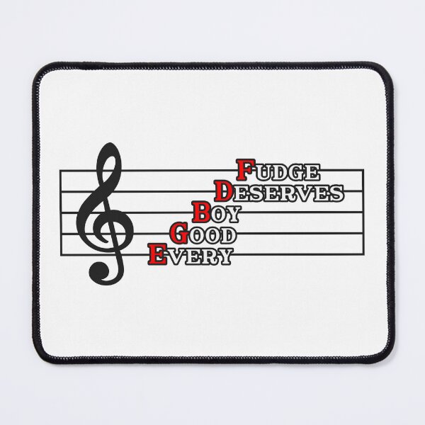Item preview, Music Theory - Every Good Boy Deserves Fudge designed and sold by tentihandmade.