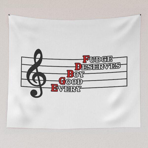 Item preview, Music Theory - Every Good Boy Deserves Fudge designed and sold by tentihandmade.
