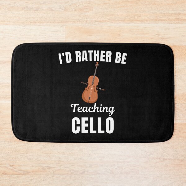 Item preview, I'd rather be teaching cello, funny cello instrument teachers lovers and instructors saying or quote designed and sold by NBSStore.