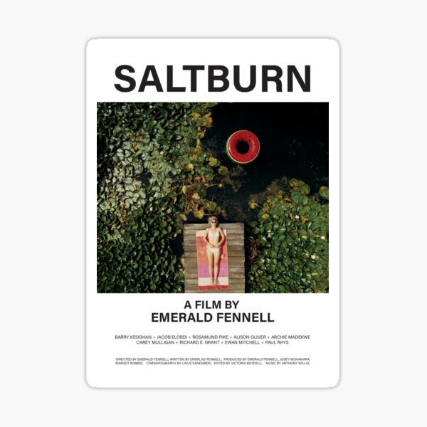 Vista previa del artículo con la obra «SALTBURN // cartel de la película estética minimalista venetia», diseñado y vendido por 33ll.