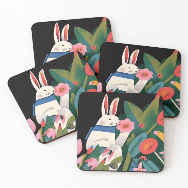 Item preview, Lovely flowers and cute rabbit  designed and sold by Digistorma.