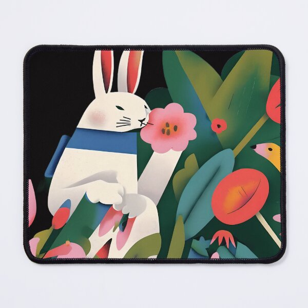 Item preview, Lovely flowers and cute rabbit  designed and sold by Digistorma.