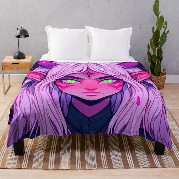 Item preview, Neon Fantasy Gothic Elf Anime Girl designed and sold by bubblegoth.