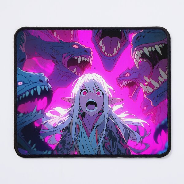 Item preview, Epic Fantasy Dragon Attack Anime Girl designed and sold by bubblegoth.