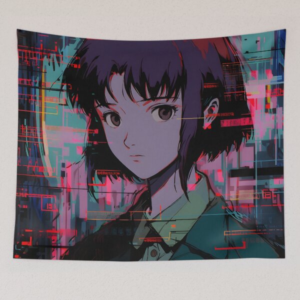 Item preview, Wired Realities Unveiled: Serial Experiments Lain Fan Art, Cyberpunk Anime, and Virtual Reality Mysteries designed and sold by InsaneLEDP1994.