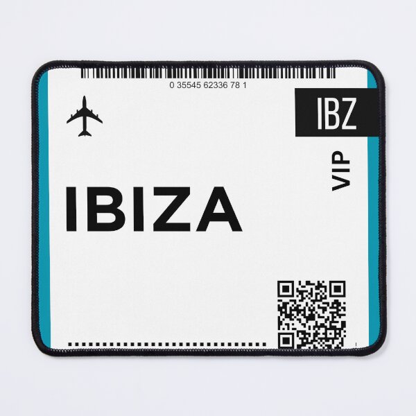 Item preview, Ibiza, Spain Mini Airplane Boarding Pass designed and sold by RoamInk.