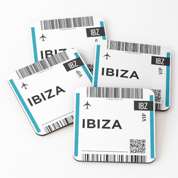 Item preview, Ibiza, Spain Mini Airplane Boarding Pass designed and sold by RoamInk.