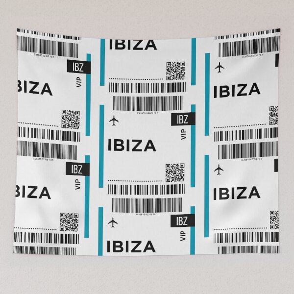 Item preview, Ibiza, Spain Mini Airplane Boarding Pass designed and sold by RoamInk.