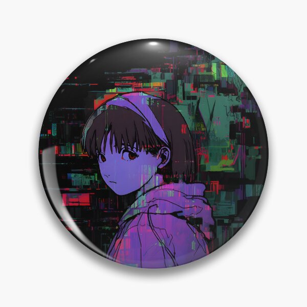 Item preview, Wired Realities Unveiled: Serial Experiments Lain Fan Art, Cyberpunk Anime, and Virtual Reality Mysteries designed and sold by InsaneLEDP1994.