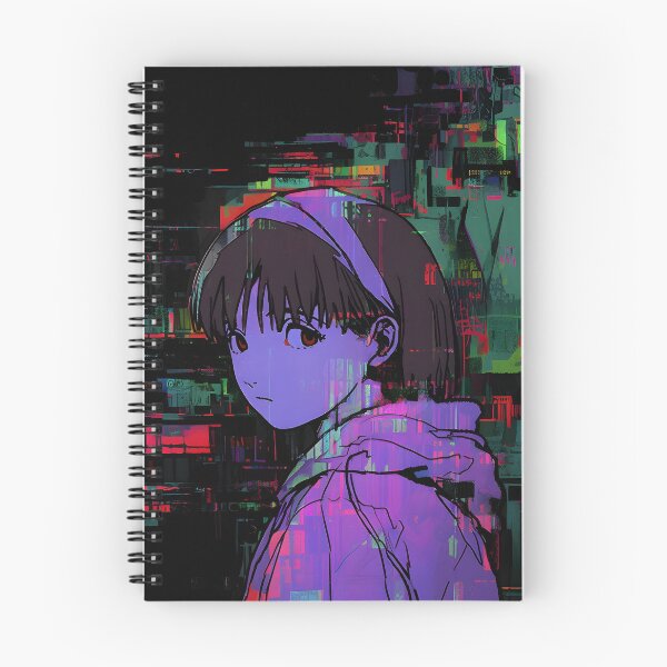 Item preview, Wired Realities Unveiled: Serial Experiments Lain Fan Art, Cyberpunk Anime, and Virtual Reality Mysteries designed and sold by InsaneLEDP1994.
