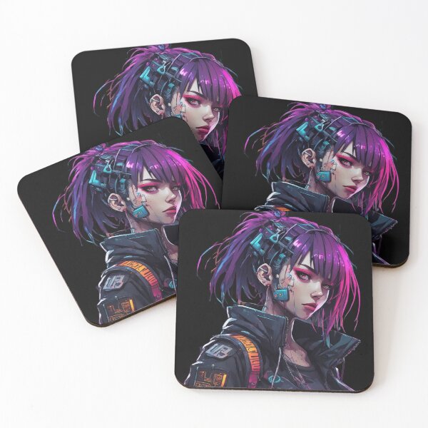 Item preview, Augmented Cyberpunk Girl, Manga Style Design designed and sold by Burn-Ego.