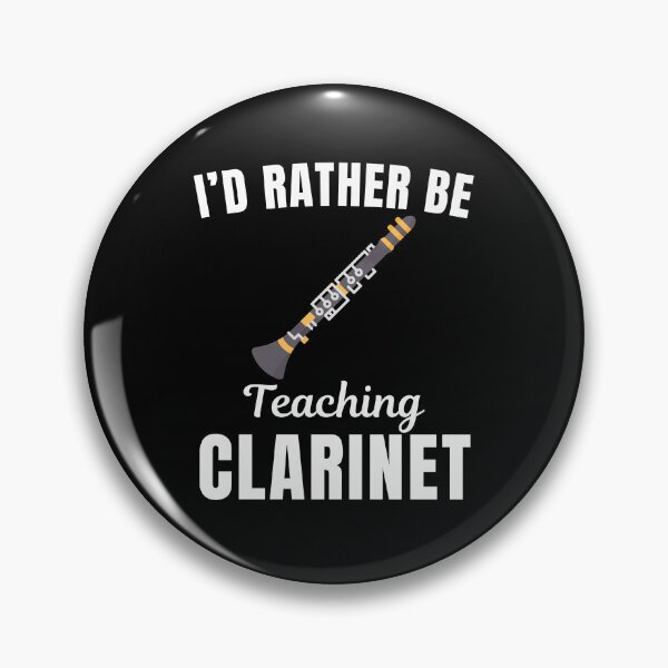 Item preview, I'd rather be teaching clarinet, funny clarinet instrument teachers lovers and instructors saying or quote designed and sold by NBSStore.