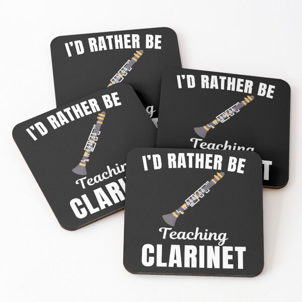 Item preview, I'd rather be teaching clarinet, funny clarinet instrument teachers lovers and instructors saying or quote designed and sold by NBSStore.