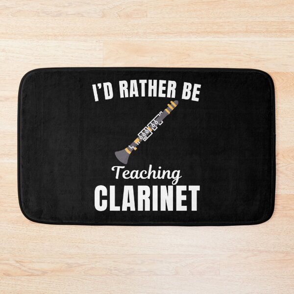 Item preview, I'd rather be teaching clarinet, funny clarinet instrument teachers lovers and instructors saying or quote designed and sold by NBSStore.