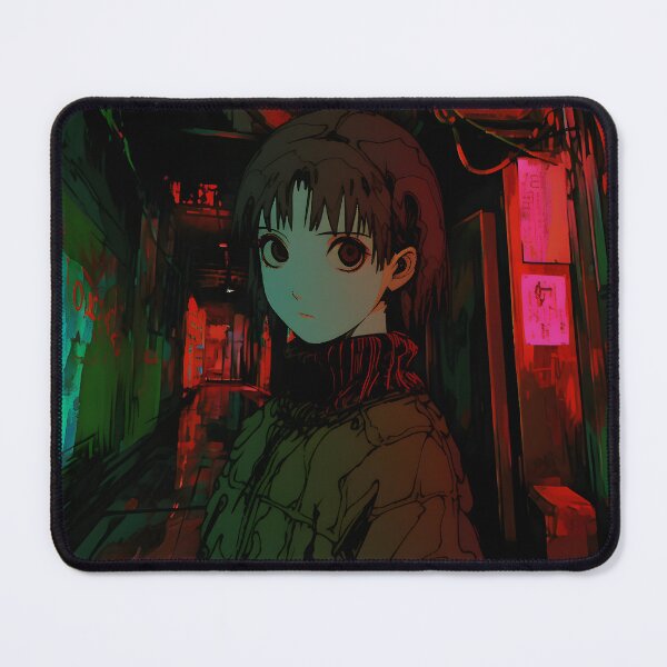 Item preview, Wired Realities Unveiled: Serial Experiments Lain Fan Art, Cyberpunk Anime, and Virtual Reality Mysteries designed and sold by InsaneLEDP1994.
