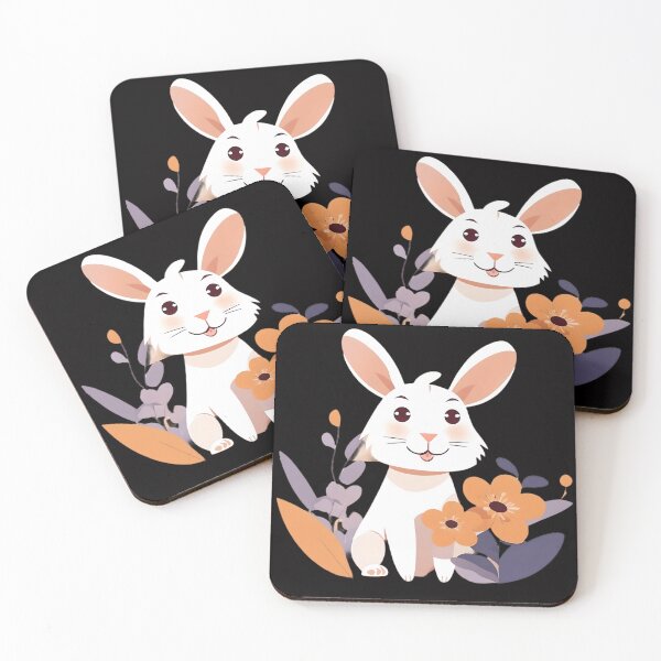 Item preview, flowers and lovely rabbit  designed and sold by Digistorma.