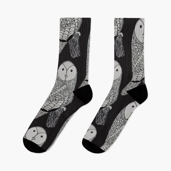Item preview, Owl Tangle Gray and Black designed and sold by Nina Baldwin.