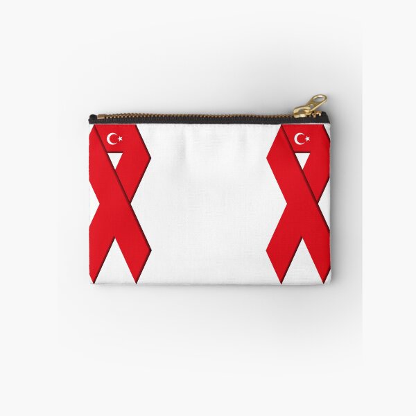 Item preview, Turkey flag ribbon design designed and sold by WhiteDoveArt.