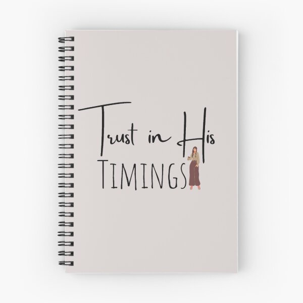Item preview, Trust in his timings with girl holding coffee text design  designed and sold by Crazy-art-land.